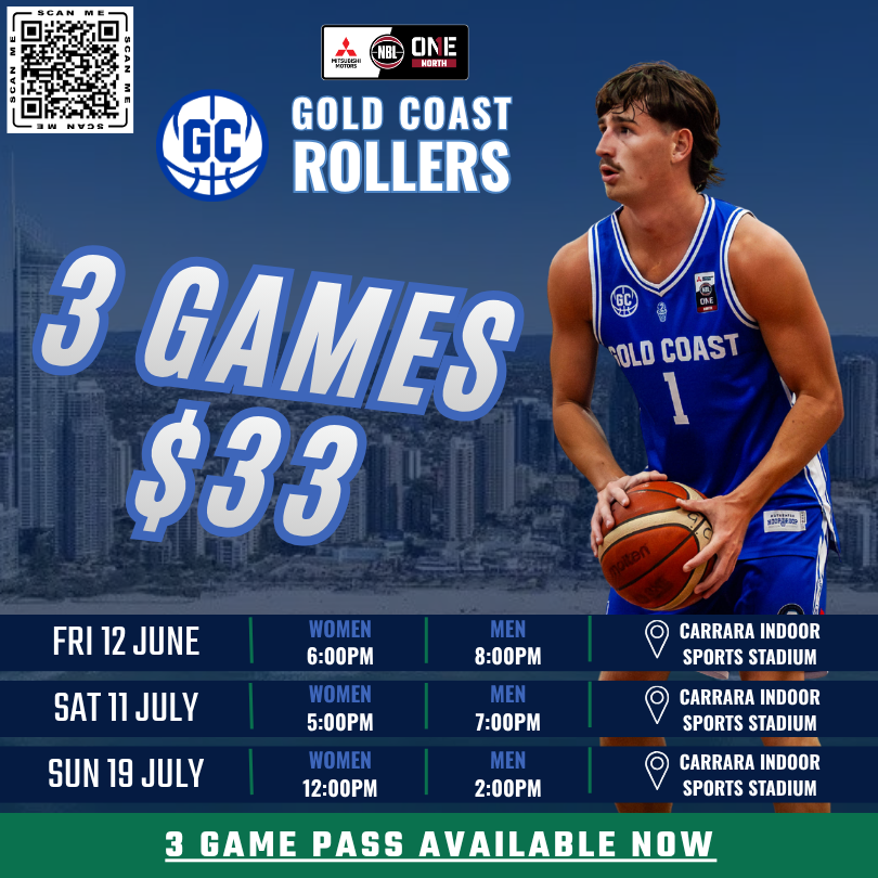 3 Game NBL1 Rollers Pass