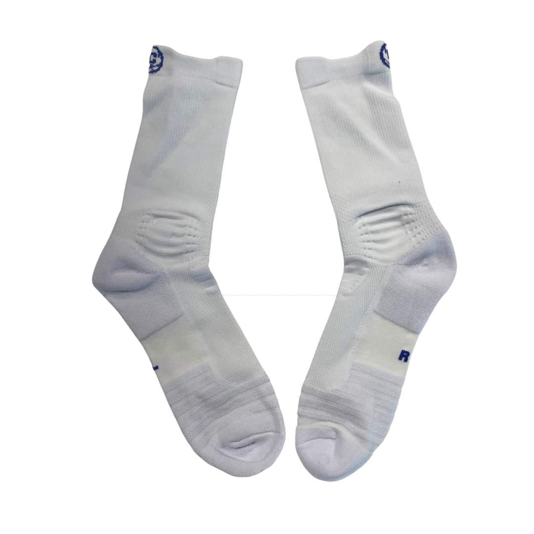 GC Basketball Socks White & Blue