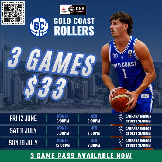 3 Game NBL1 Rollers Pass